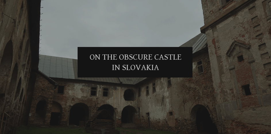 On the dark medieval castle in Moravia