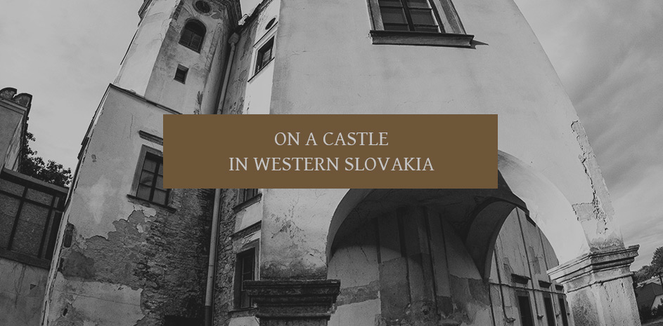 On the dark medieval castle in Moravia