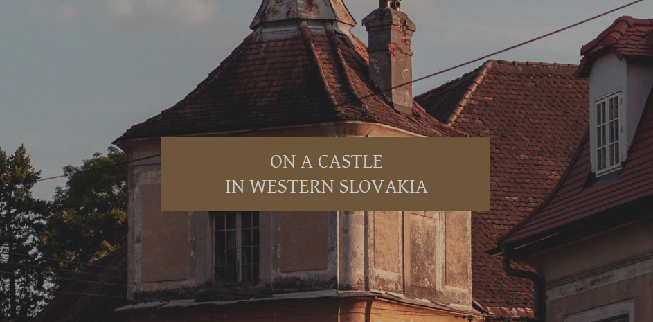 On the dark medieval castle in Moravia